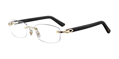 cartier rimless eyeglasses for men.